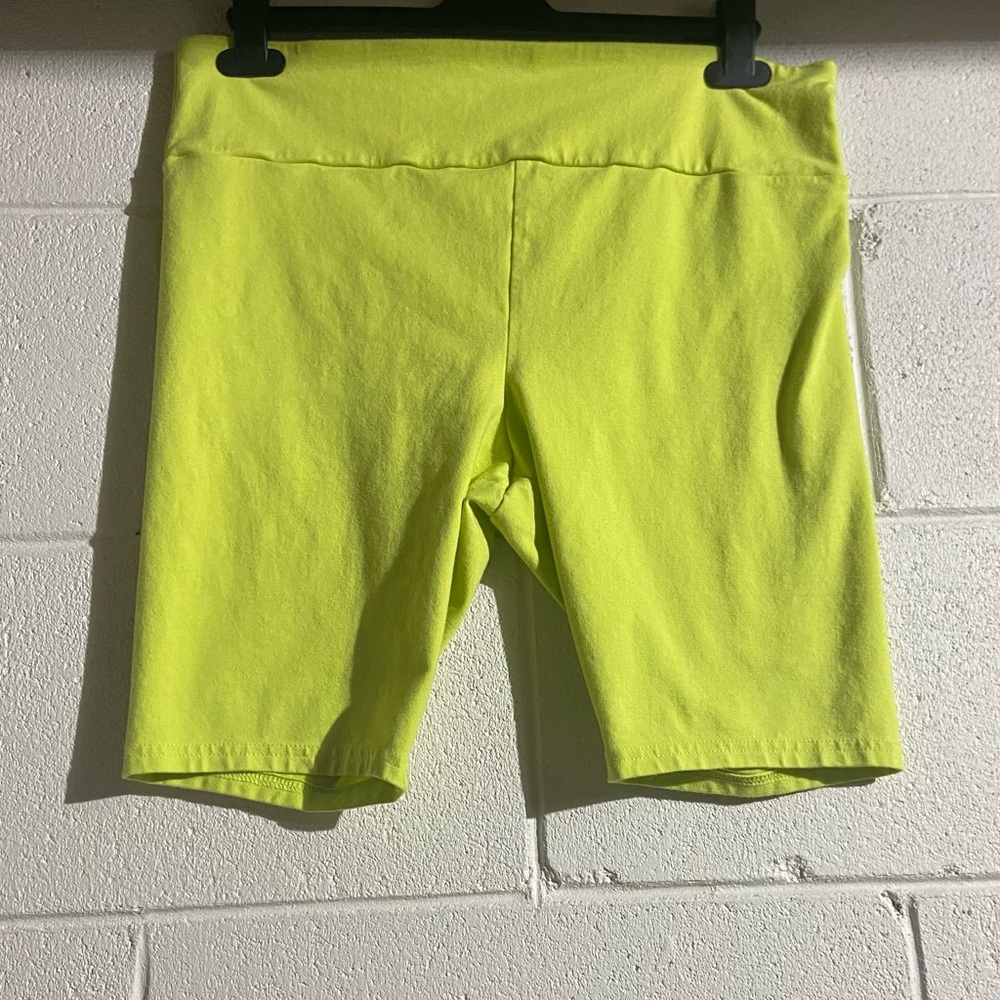 Wild Fable Women’s Neon Green Biker Shorts